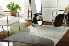Best Deals Furniture - Ashley Furniture - Winderburg 5' x 7' Rug - 5' x 7' Rug / Gray/Ivory - R406952