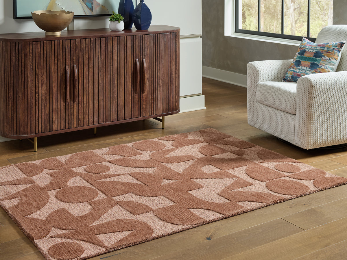 Best Deals Furniture - Ashley Furniture - Perrenton 8' x 10' Rug - 8' x 10' Rug / Clay - R407201