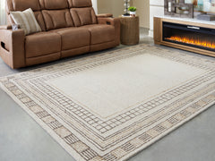 Best Deals Furniture - Ashley Furniture - Idaman Large Rug - Large Rug / Taupe/Brown - R407291