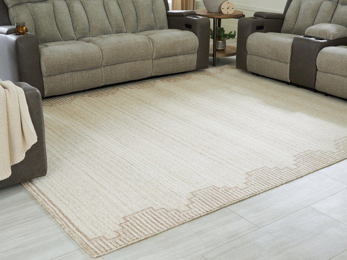 Best Deals Furniture - Ashley Furniture - Emorymore Large Rug - Large Rug / Brown/Beige - R407301