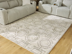 Best Deals Furniture - Ashley Furniture - Maconville Large Rug - Large Rug / Ivory/Gray - R407321