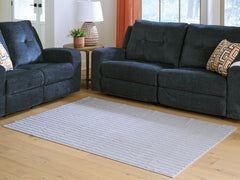 Best Deals Furniture - Ashley Furniture - Worthley Washable 5' x 7' Area Rug - Washable 5' x 7' Area Rug / Gray - R407452