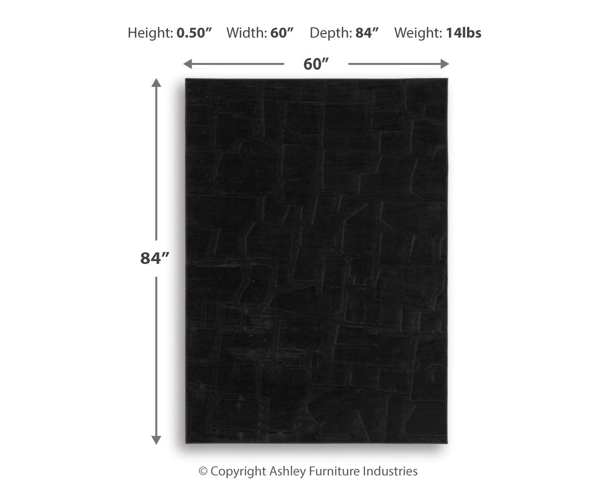 Gibbswell Washable 5' x 7' Area Rug
