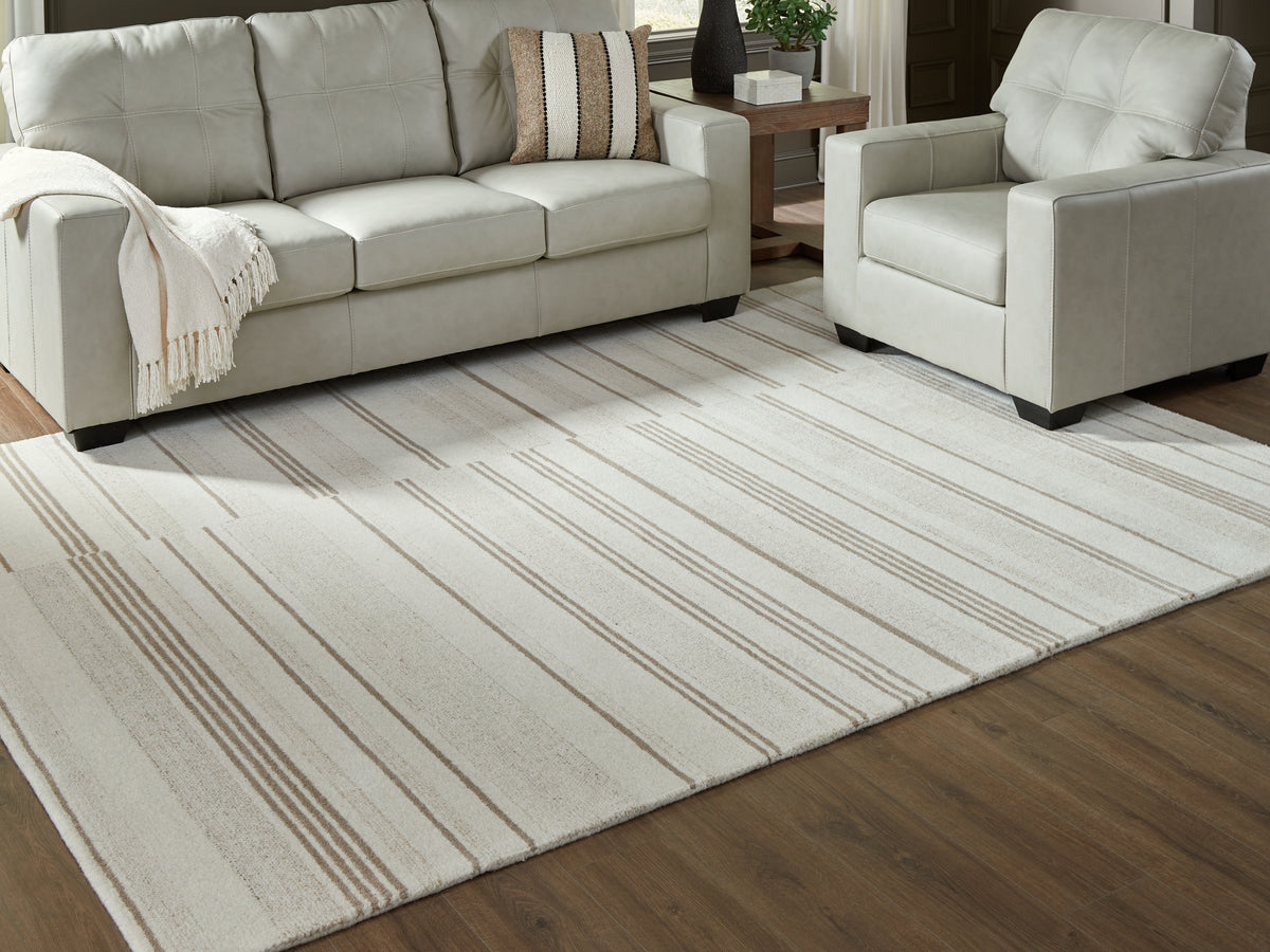 Best Deals Furniture - Ashley Furniture - Gadence 7'8" x 10' Area Rug - 7'8" x 10' Area Rug / Ivory/Tan - R407641