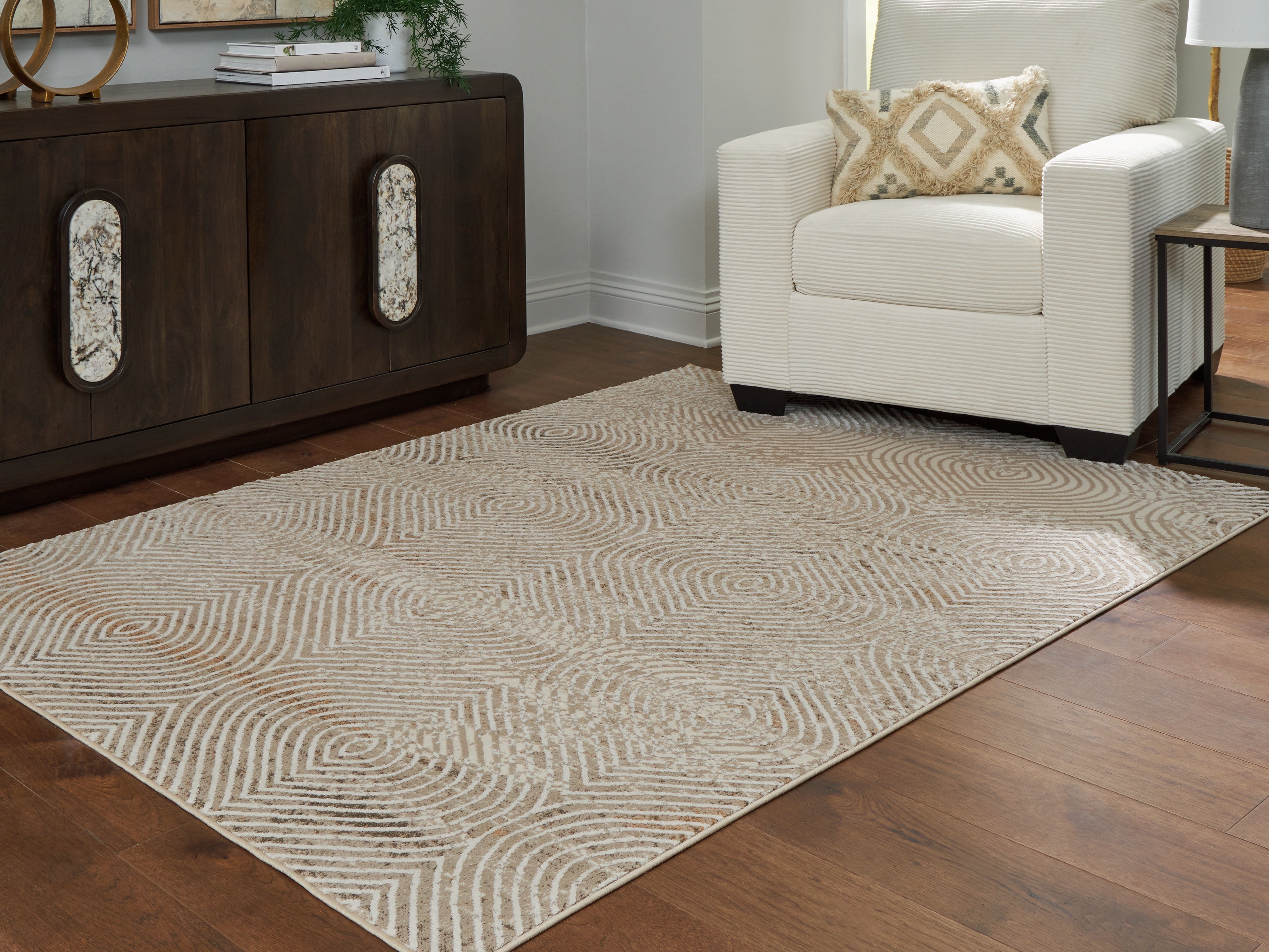 Best Deals Furniture - Ashley Furniture - Bachus 5'3" x 7' Area Rug - 5'3" x 7' Area Rug / Multi - R407752