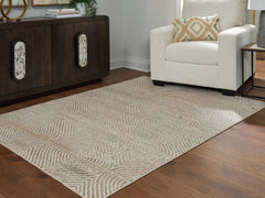 Best Deals Furniture - Ashley Furniture - Bachus 5'3" x 7' Area Rug - 5'3" x 7' Area Rug / Multi - R407752
