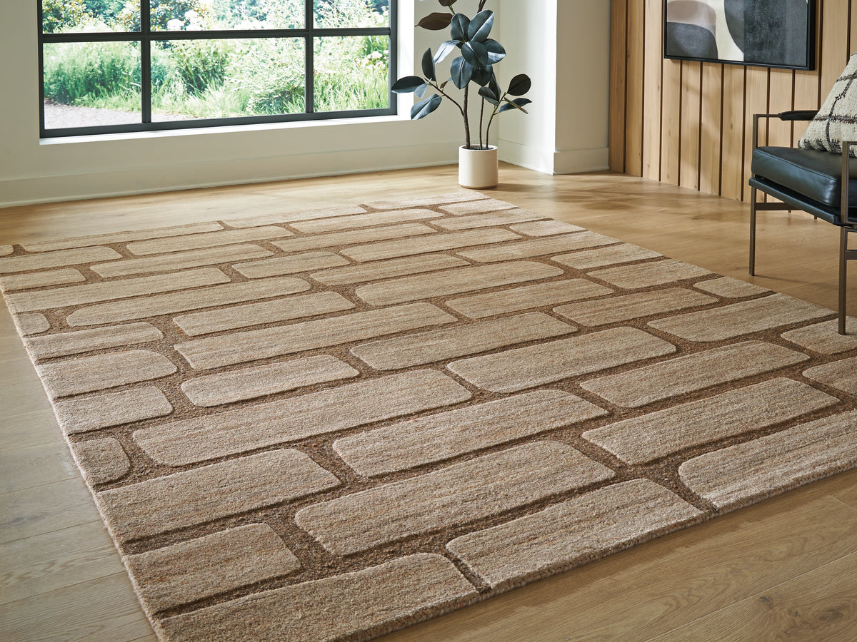 Best Deals Furniture - Ashley Furniture - Orest Large Rug - Large Rug - R407981
