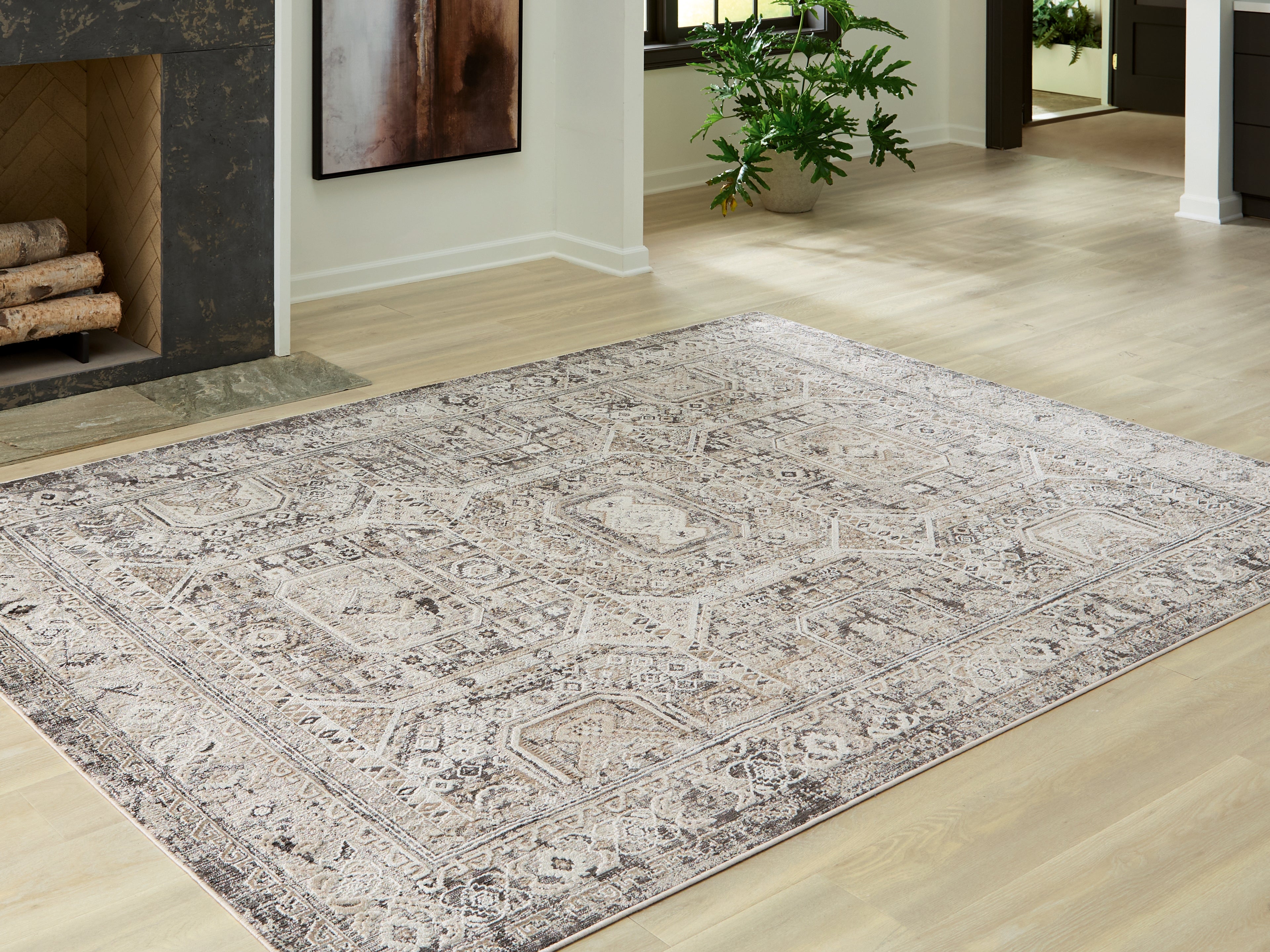 Best Deals Furniture - Ashley Furniture - Junley Large Rug - Large Rug - R408261