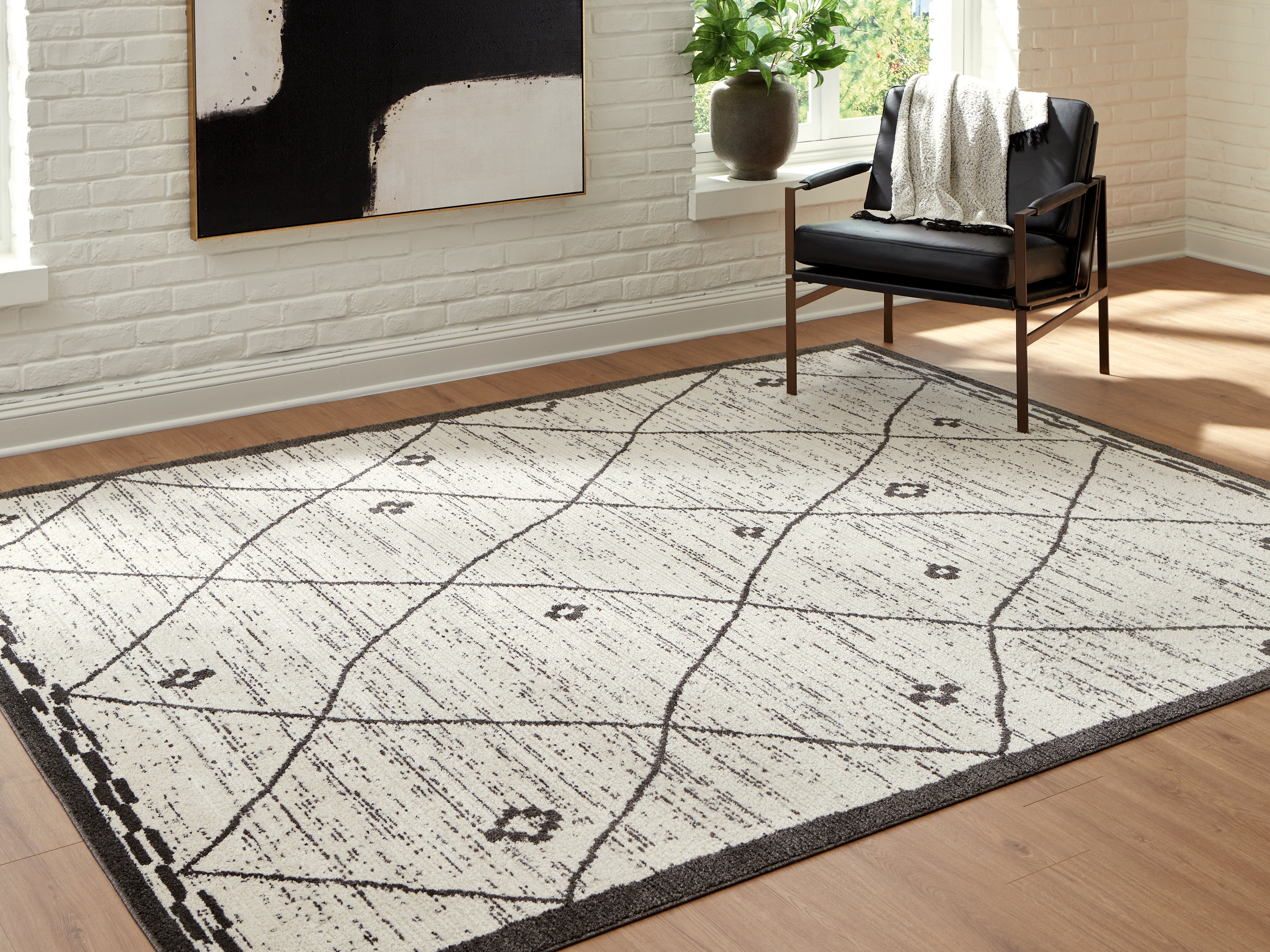 Best Deals Furniture - Ashley Furniture - Fenriston Large Rug - Large Rug - R408301