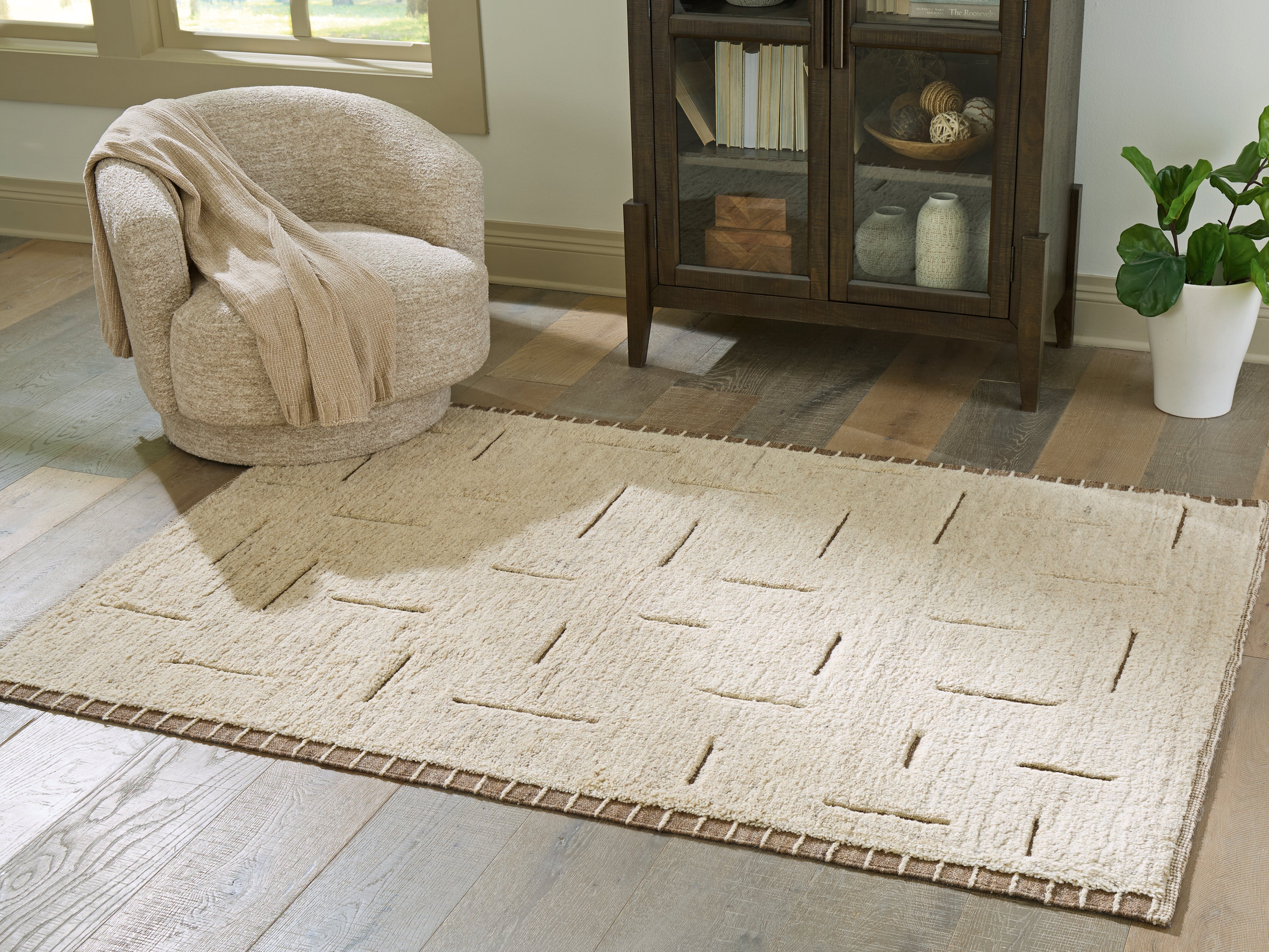 Best Deals Furniture - Ashley Furniture - Clayman Medium Rug - Medium Rug - R408342