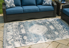 Best Deals Furniture - Ashley Furniture - Daddridge 8' x 10' Rug - 8' x 10' Rug / Blue/Gray/Ivory - R900101