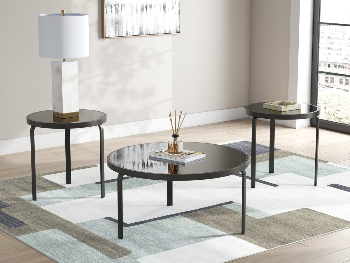 Best Deals Furniture - Ashley Furniture - Dorylin Table (Set of 3) - Occasional Table Set (3/CN) / Black - T139-13