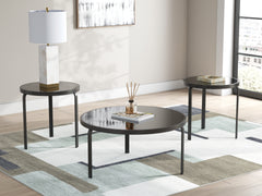 Best Deals Furniture - Ashley Furniture - Dorylin Table (Set of 3) - Occasional Table Set (3/CN) / Black - T139-13