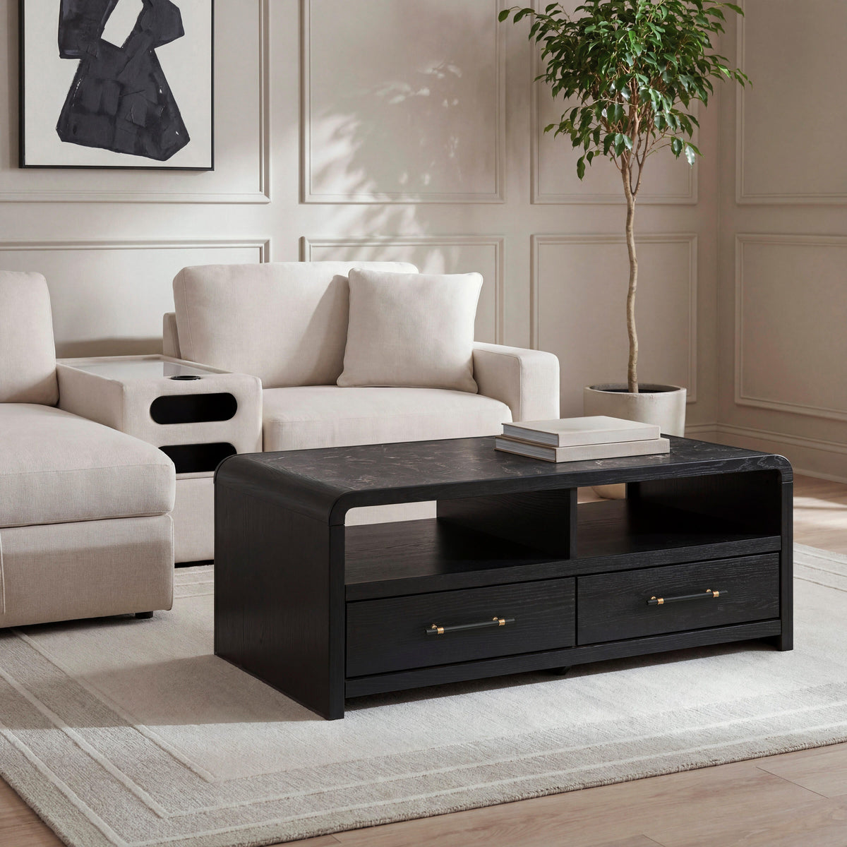 Best Deals Furniture - Ashley Furniture - Clanden Coffee Table - Rectangular Cocktail Table - T1540-1