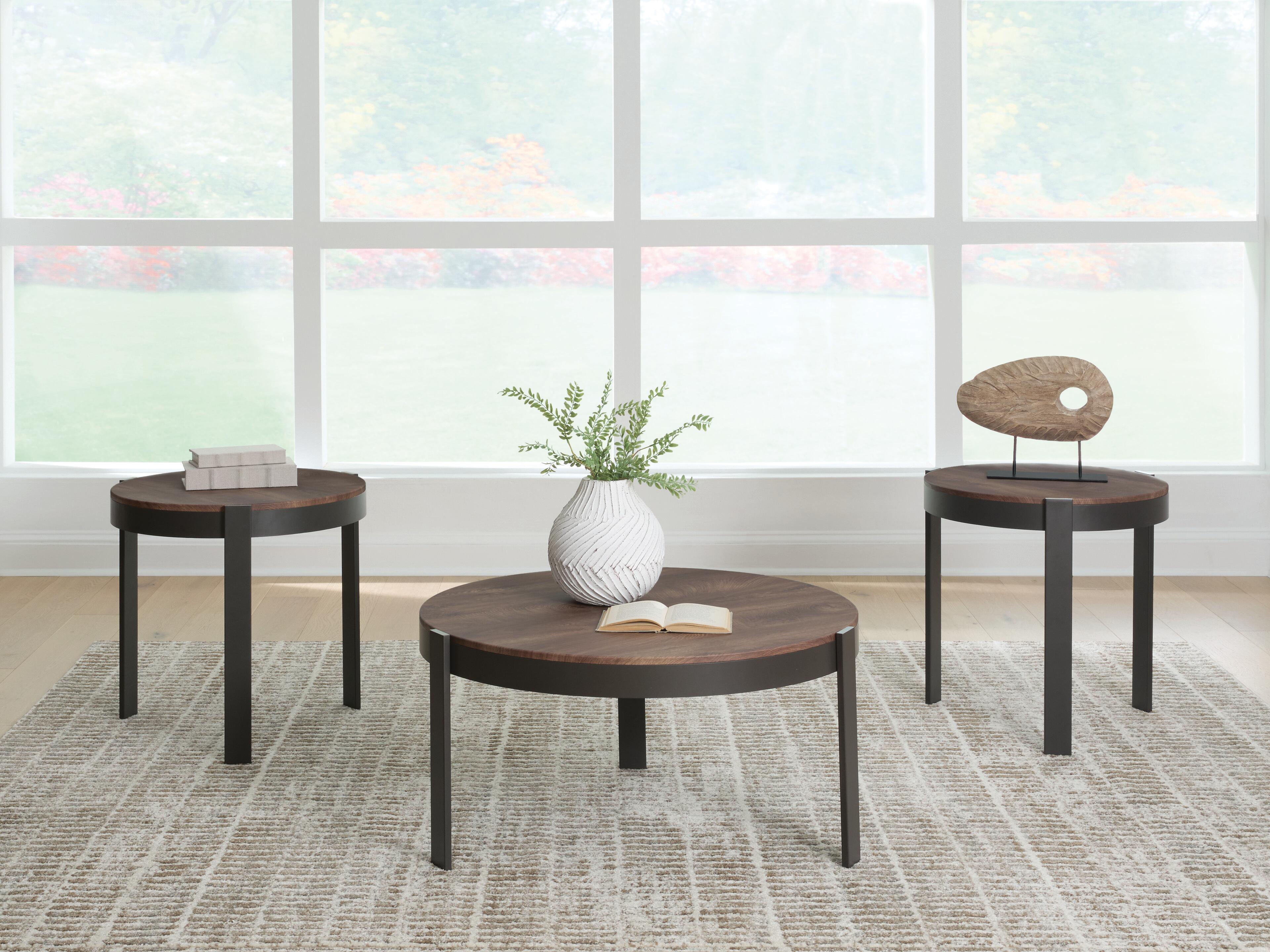 Best Deals Furniture - Ashley Furniture - Horizon Hills Table (Set of 3) - Occasional Table Set (3/CN) - T186-13