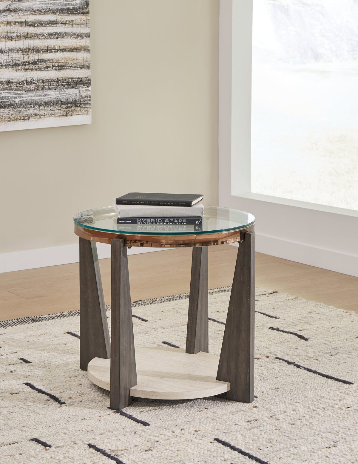 Best Deals Furniture - Ashley Furniture - Frazwa End Table - Round End Table - T432-6