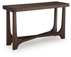 Best Deals Furniture - Ashley Furniture - Korestone Sofa Table - Sofa Table / Dark Brown - T438-4