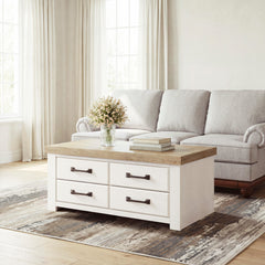 Best Deals Furniture - Ashley Furniture - Savonport Coffee Table - Rectangular Cocktail Table - T4615-1