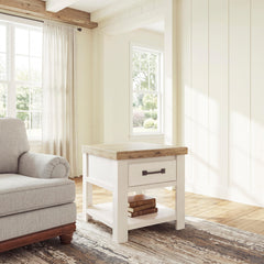Best Deals Furniture - Ashley Furniture - Savonport End Table - Rectangular End Table - T4615-3