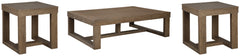 Best Deals Furniture - Ashley Furniture - Cariton Coffee Table and 2 End Tables - Coffee Table and 2 End Tables / Gray - T471T1