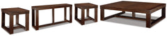 Best Deals Furniture - Ashley Furniture - Watson Coffee Table and 2 End Tables with Console - Coffee Table and 2 End Tables with Console / Dark Brown - T481T1