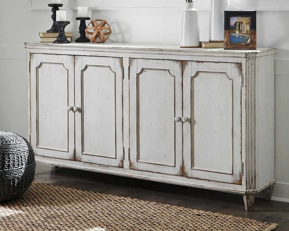 Best Deals Furniture - Ashley Furniture - Mirimyn Accent Cabinet - Accent Cabinet / Antique White - T505-560