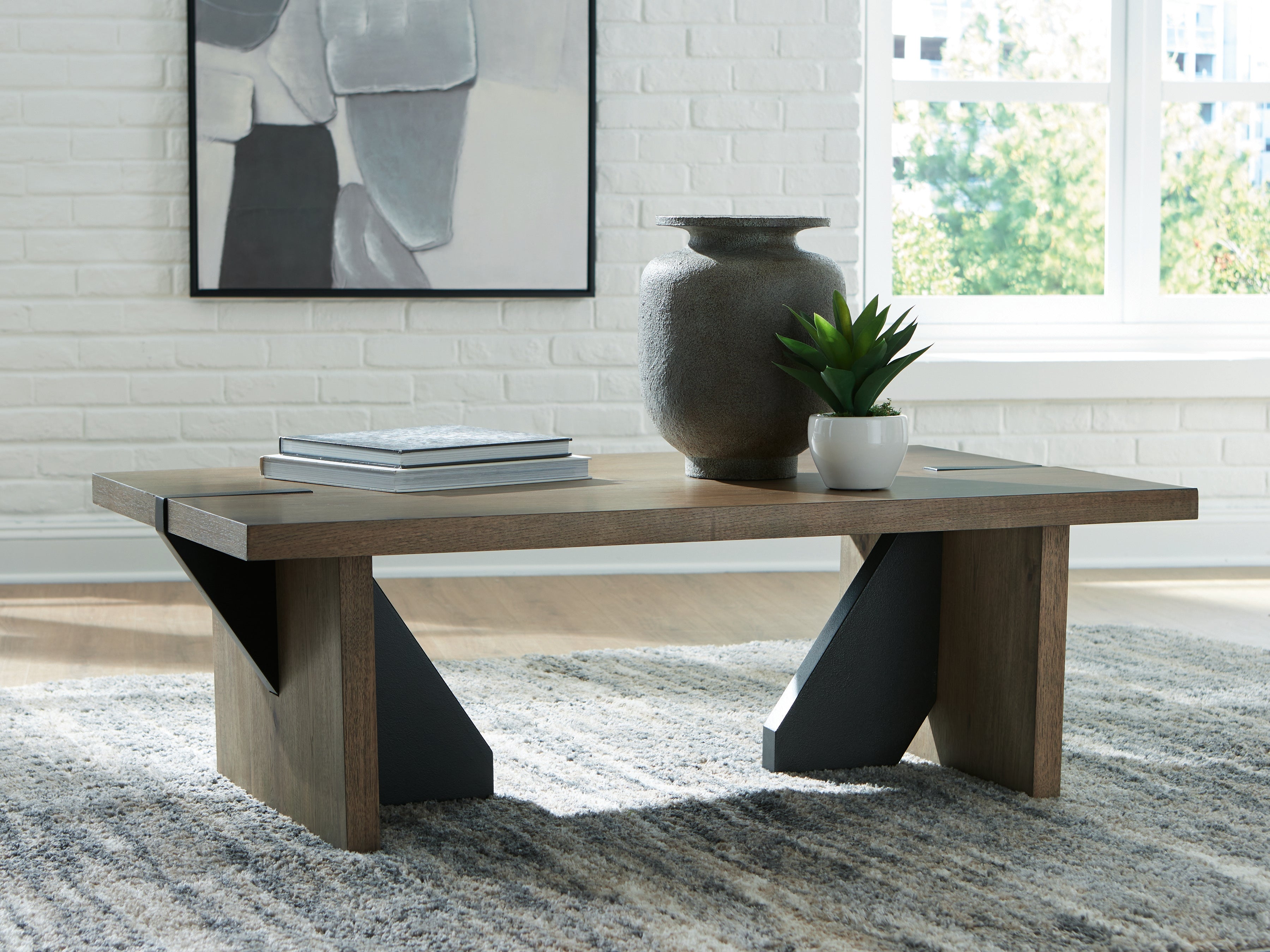 Best Deals Furniture - Ashley Furniture - Kandinew Coffee Table - Rectangular Cocktail Table - T554-1