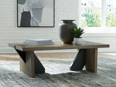 Best Deals Furniture - Ashley Furniture - Kandinew Coffee Table - Rectangular Cocktail Table - T554-1