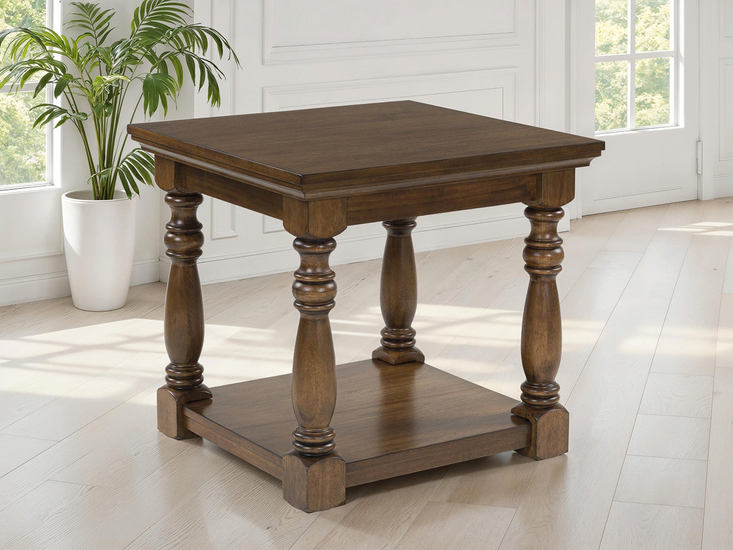 Best Deals Furniture - Ashley Furniture - Sturlayne End Table - Rectangular End Table / Brown - T609-3