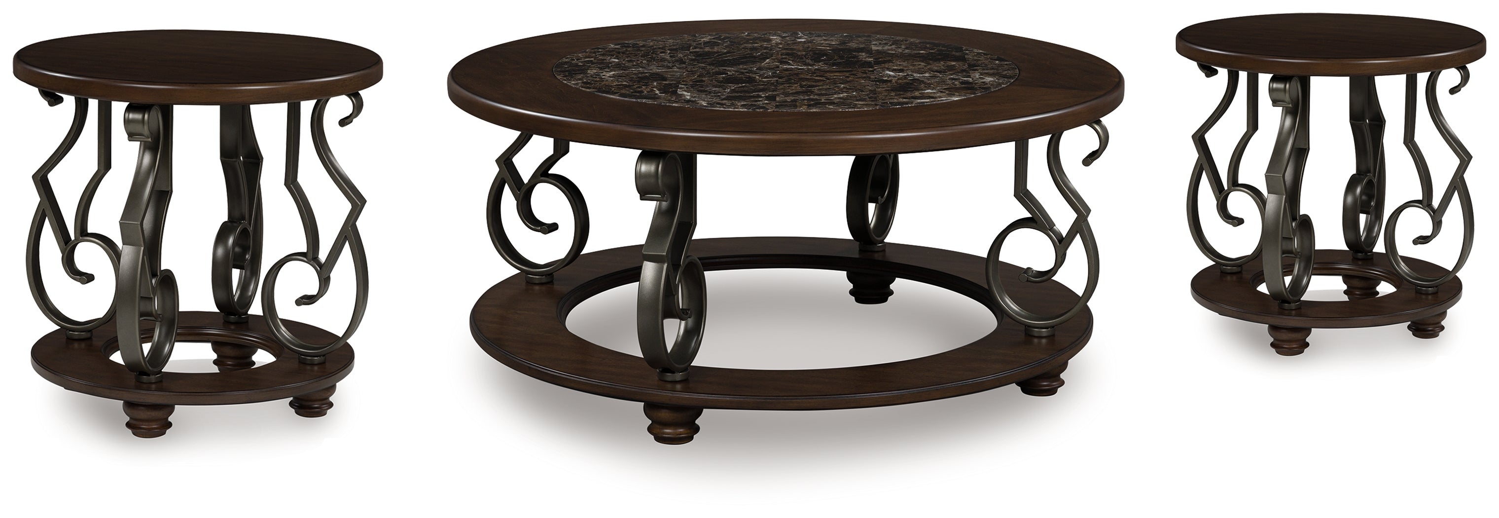 Best Deals Furniture - Ashley Furniture - Frallyn Coffee Table and 2 Ends - Coffee Table and 2 Ends - T623T1