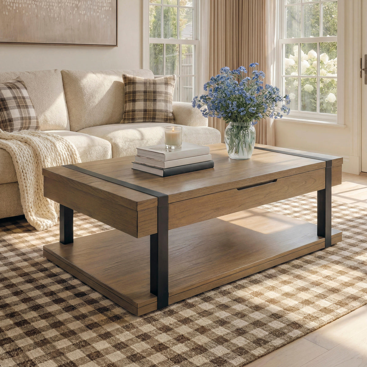 Best Deals Furniture - Ashley Furniture - Jorannti Lift-Top Coffee Table - Rect Lift Top Cocktail Table - T631-9