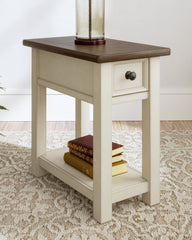 Best Deals Furniture - Ashley Furniture - Bolanburg Chairside End Table - Chair Side End Table / Two-tone - T637-107