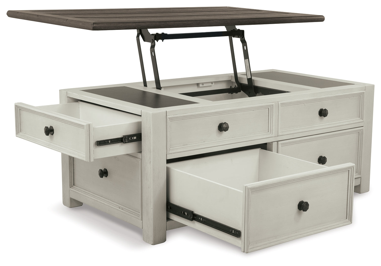 Bolanburg Coffee Table and 2 Chairside End Tables with Console
