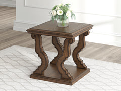 Best Deals Furniture - Ashley Furniture - Maylee End Table - Square End Table / Dark Brown - T647-2