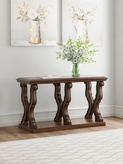 Best Deals Furniture - Ashley Furniture - Maylee Sofa Table - Sofa Table / Dark Brown - T647-4