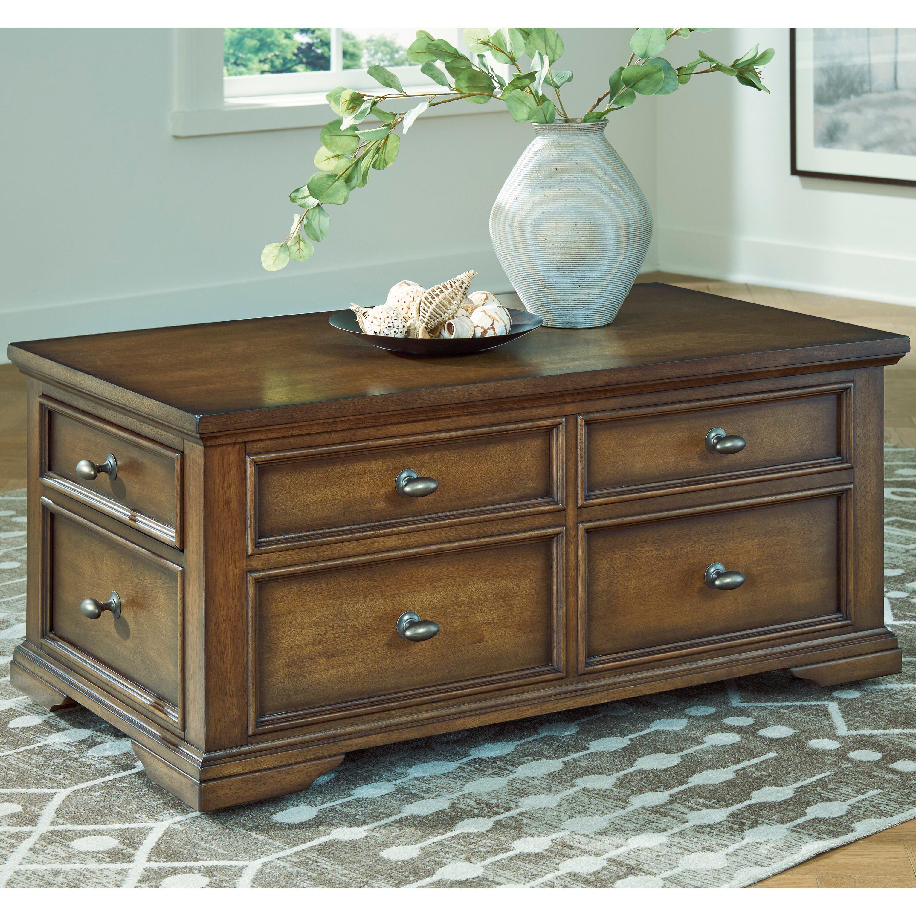 Best Deals Furniture - Ashley Furniture - Channley Lift-Top Coffee Table - Lift Top Cocktail Table - T649-20