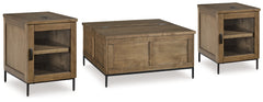 Best Deals Furniture - Ashley Furniture - Torlanta Coffee Table and 2 End Tables - Coffee Table and 2 End Tables / Brown - T686T1