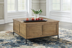 Best Deals Furniture - Ashley Furniture - Torlanta Lift-Top Coffee Table - Lift Top Cocktail Table / Brown - T686-9