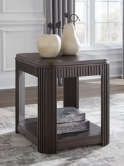 Best Deals Furniture - Ashley Furniture - Carlibrie End Table - Rectangular End Table / Warm Brown - T700-3