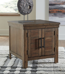 Best Deals Furniture - Ashley Furniture - Moriville End Table - Rectangular End Table / Grayish Brown - T731-3
