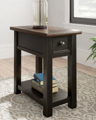 Best Deals Furniture - Ashley Furniture - Tyler Creek Chairside End Table - Chair Side End Table / Grayish Brown/Black - T736-107