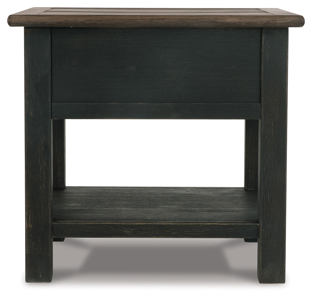 Tyler Creek Coffee Table and 2 End Tables with Console