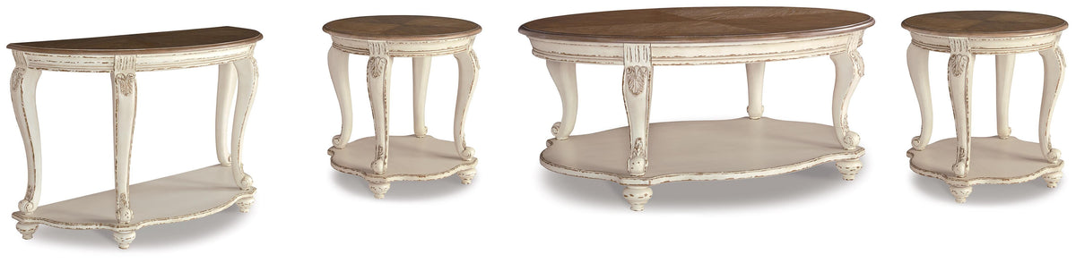 Best Deals Furniture - Ashley Furniture - Realyn Coffee Table, 2 Ends and Console - Coffee Table, 2 Ends and Console - T743T3