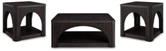 Best Deals Furniture - Ashley Furniture - Yellink Coffee Table and 2 End Tables - Coffee Table and 2 End Tables / Black - T760T1