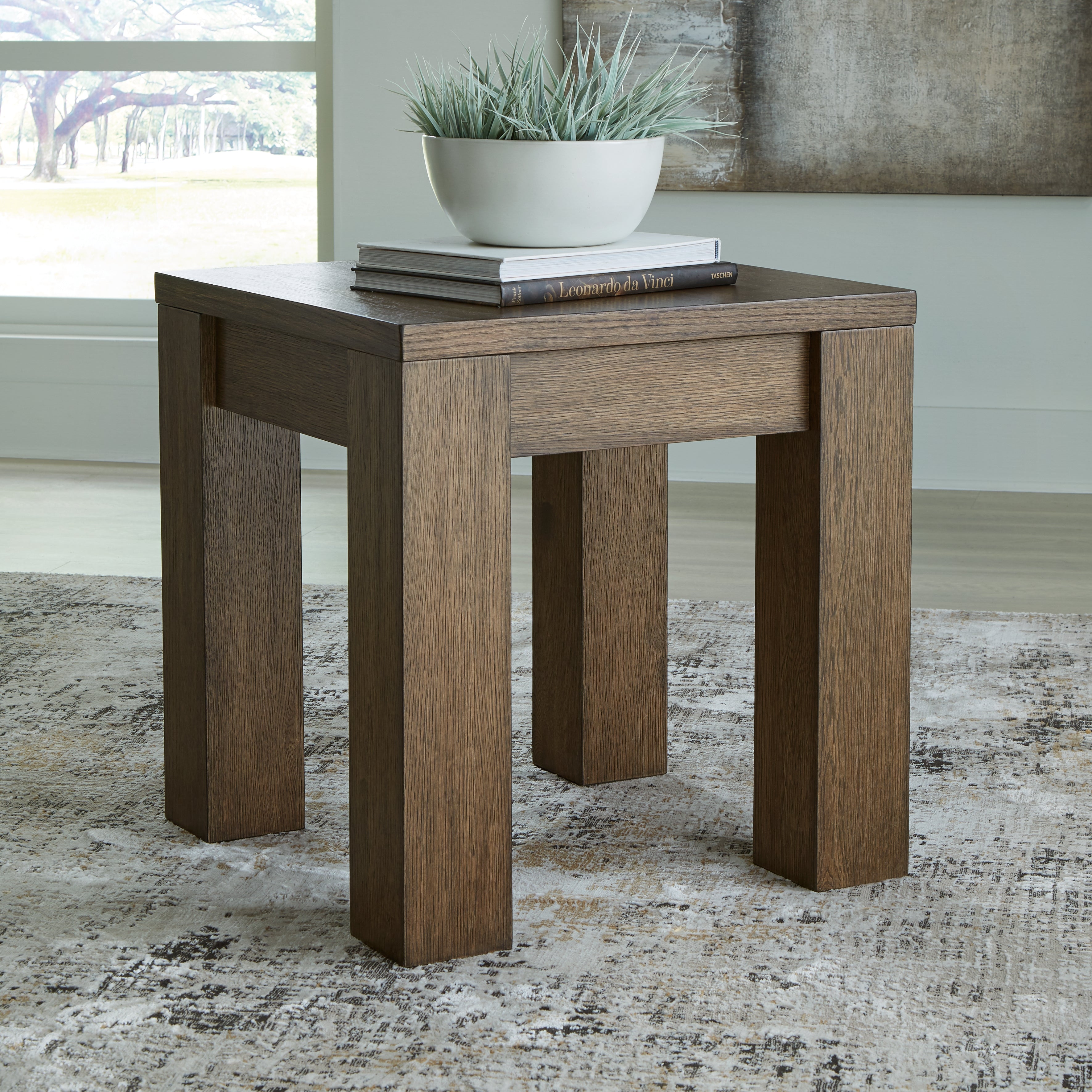 Best Deals Furniture - Ashley Furniture - Rosswain End Table - Square End Table - T763-2