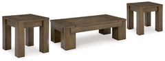 Best Deals Furniture - Ashley Furniture - Rosswain Lift-top Coffee Table and 2 End Tables - Lift-top Coffee Table and 2 End Tables - T763T1