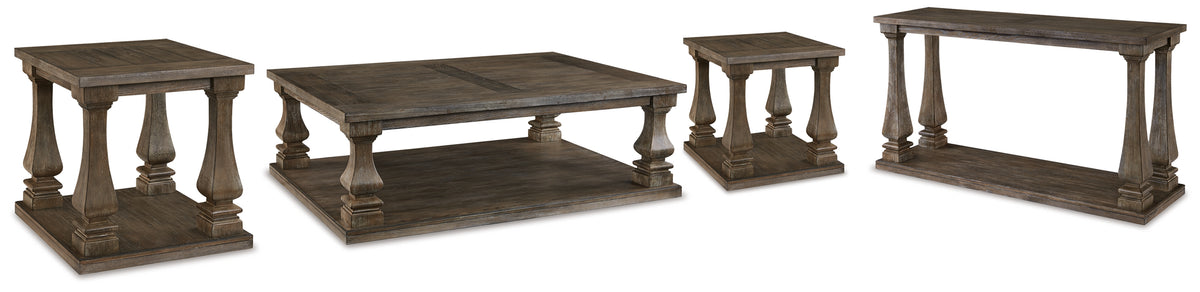 Best Deals Furniture - Ashley Furniture - Johnelle Coffee Table, 2 End Tables and Sofa Table - Coffee Table, 2 End Tables and Sofa Table - T776T2