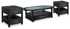 Best Deals Furniture - Ashley Furniture - Winbardi Coffee Table and 2 End Tables - Coffee Table and 2 End Tables / Black - T786T1