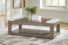 Best Deals Furniture - Ashley Furniture - Loyaska Lift-Top Coffee Table - Lift Top Cocktail Table - T854-9