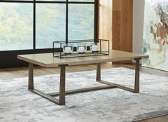 Best Deals Furniture - Ashley Furniture - Dalenville Coffee Table - Rectangular Cocktail Table / Gray - T965-1